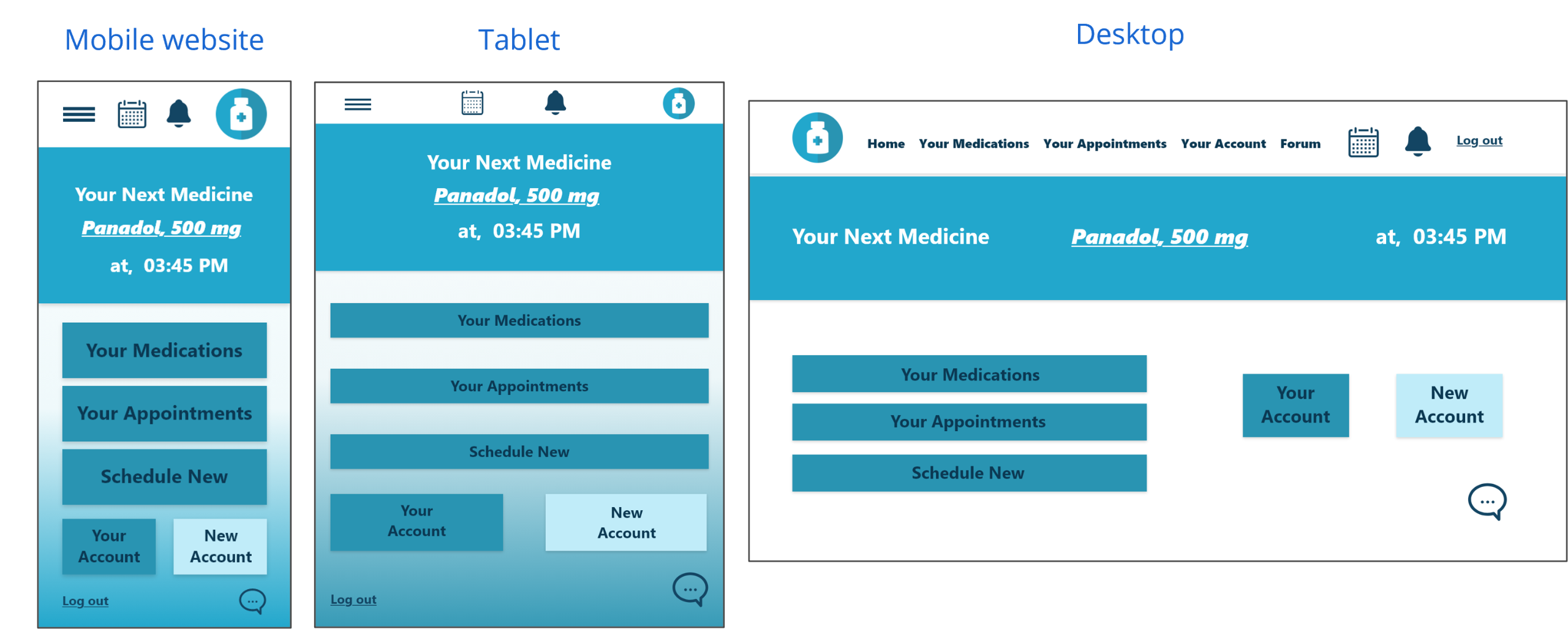 MediTracker Responsive Design