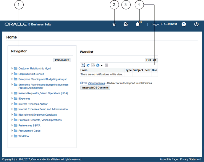 Oracle E-Business Suite Oracle E-Business Suite